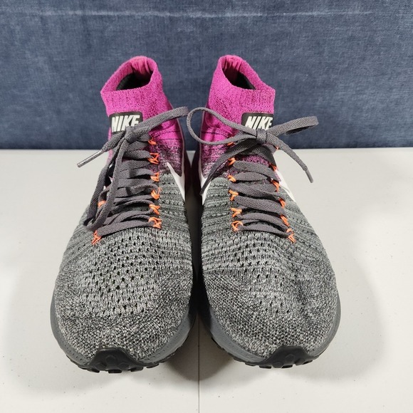 Nike Zoom All Out Flyknit Womens Size 10 845361-004 Gray Running Shoes Sneakers - Picture 2 of 9